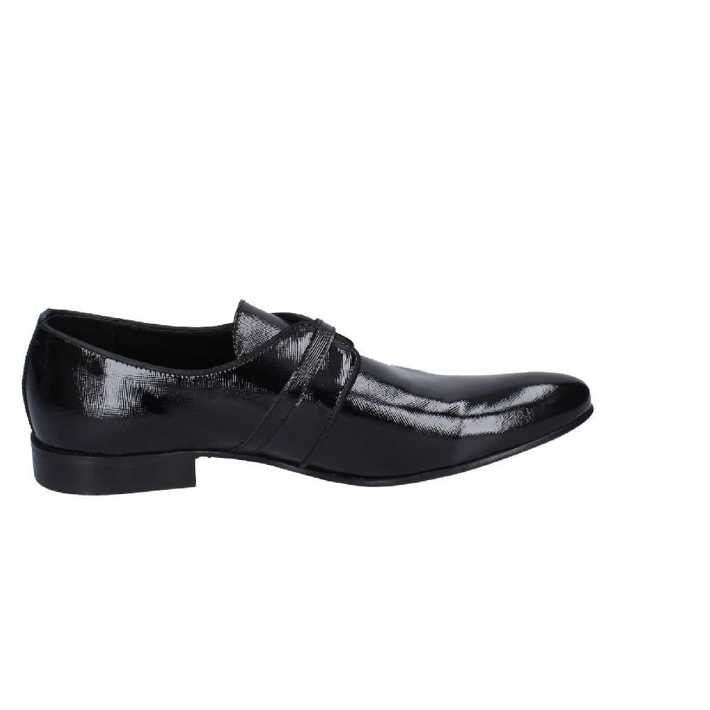 scarpe uomo EVEET classiche nero vernice 14023 EZ121 Vendite Flash