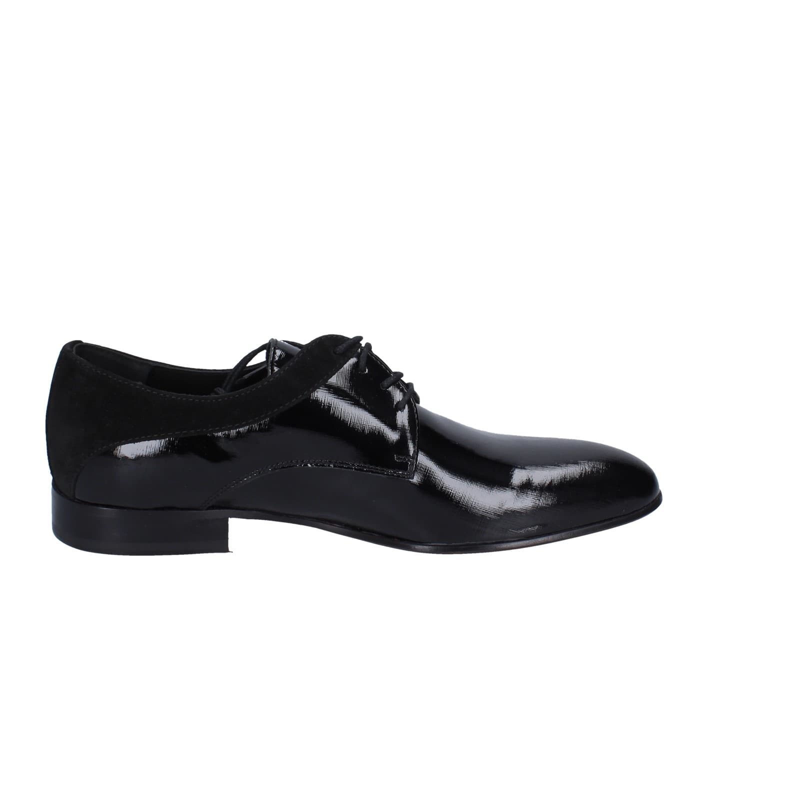 scarpe uomo EVEET classiche nero vernice velluto 15010 EZ120 Negozio