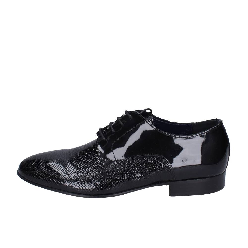 scarpe uomo EVEET classiche nero vernice EZ118 In Saldo