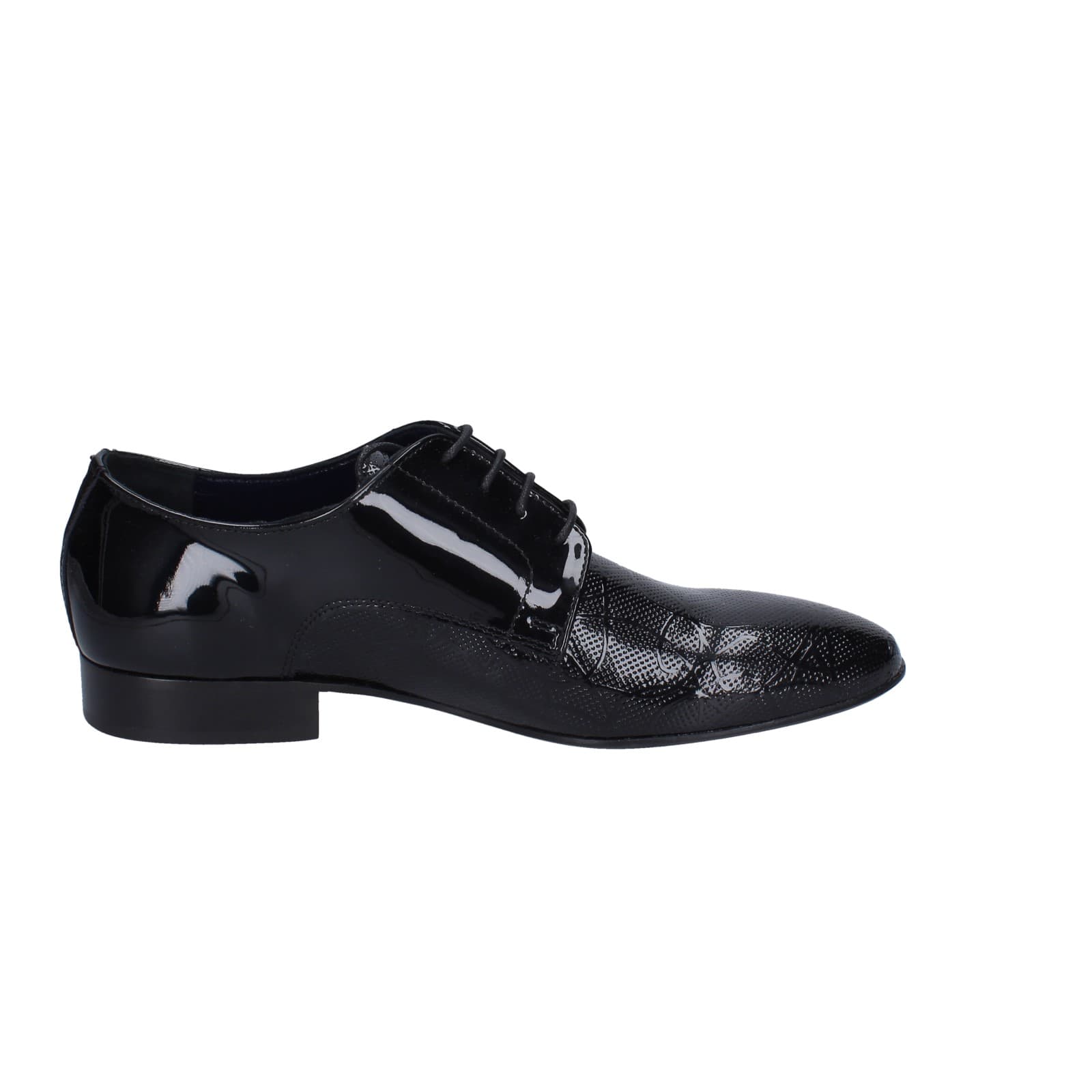 scarpe uomo EVEET classiche nero vernice EZ118 In Saldo