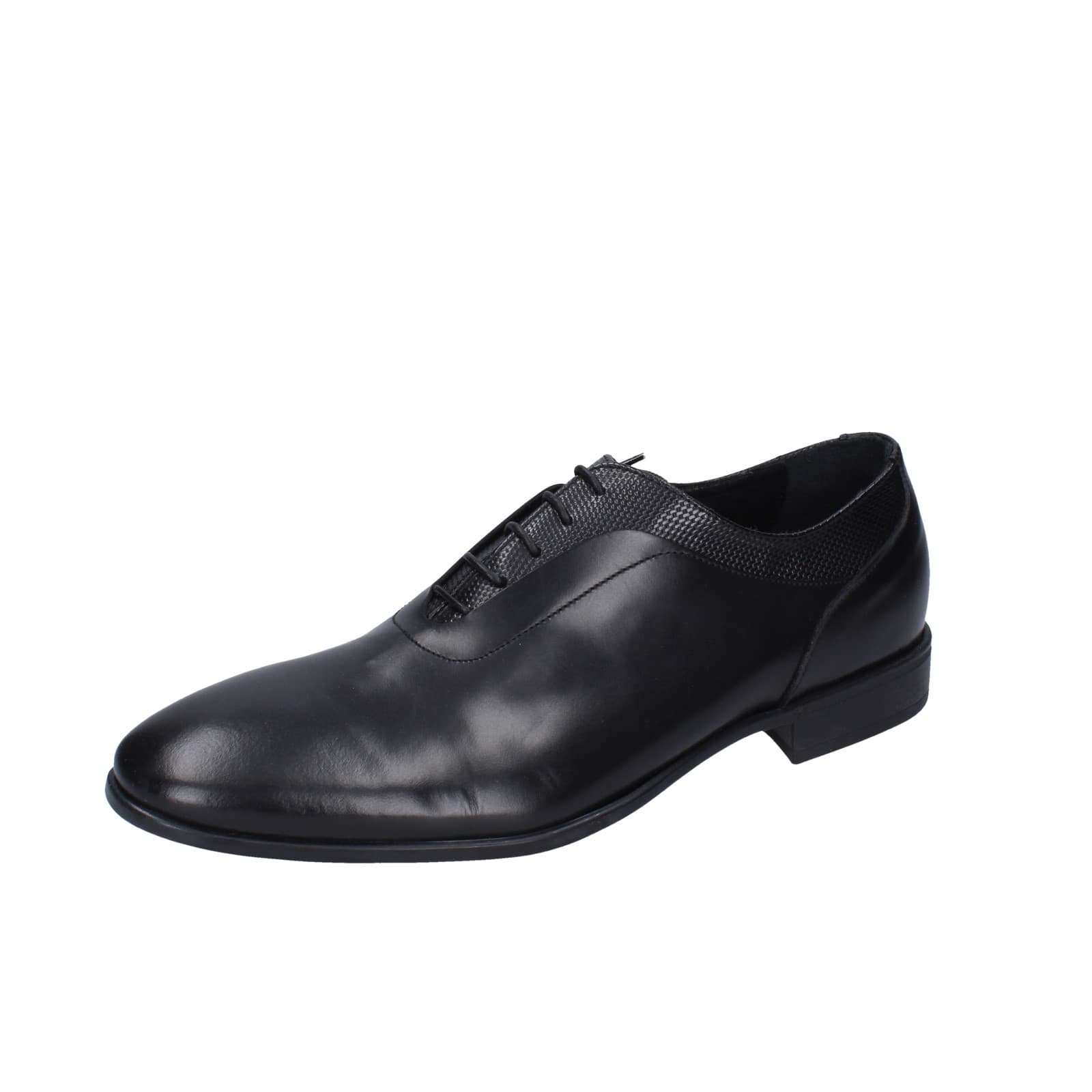 scarpe uomo EVEET classiche nero pelle EZ92
