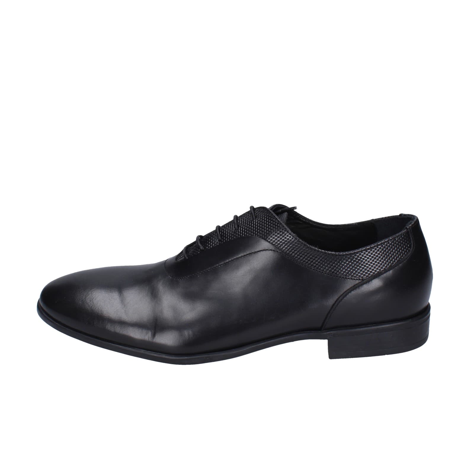 scarpe uomo EVEET classiche nero pelle EZ92 Italy