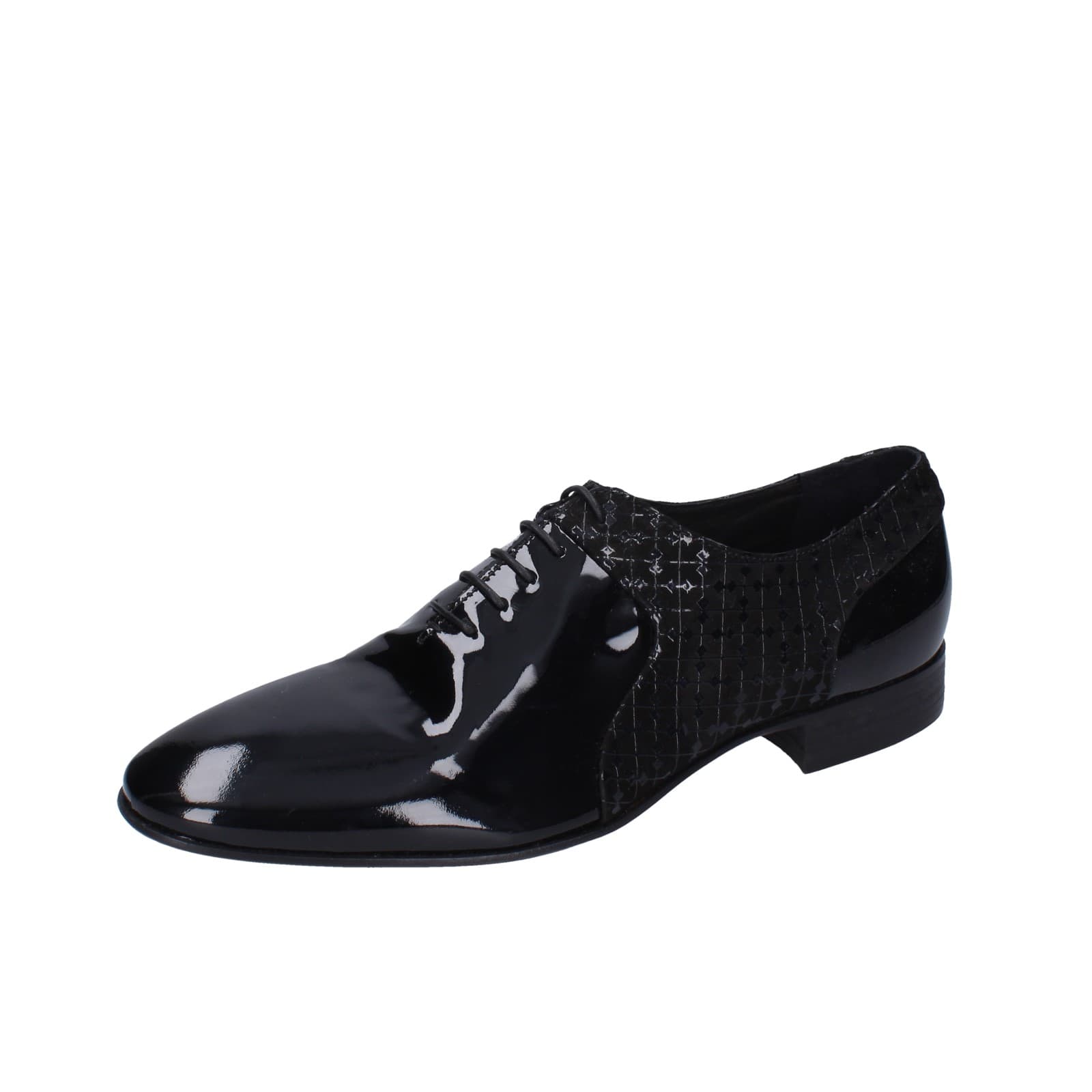 scarpe uomo EVEET classiche nero vernice EZ126