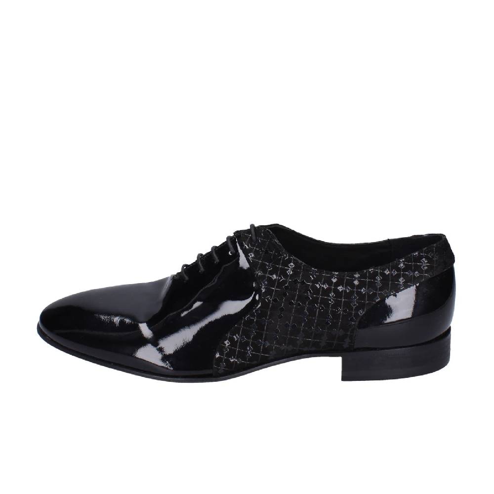 scarpe uomo EVEET classiche nero vernice EZ126 2025