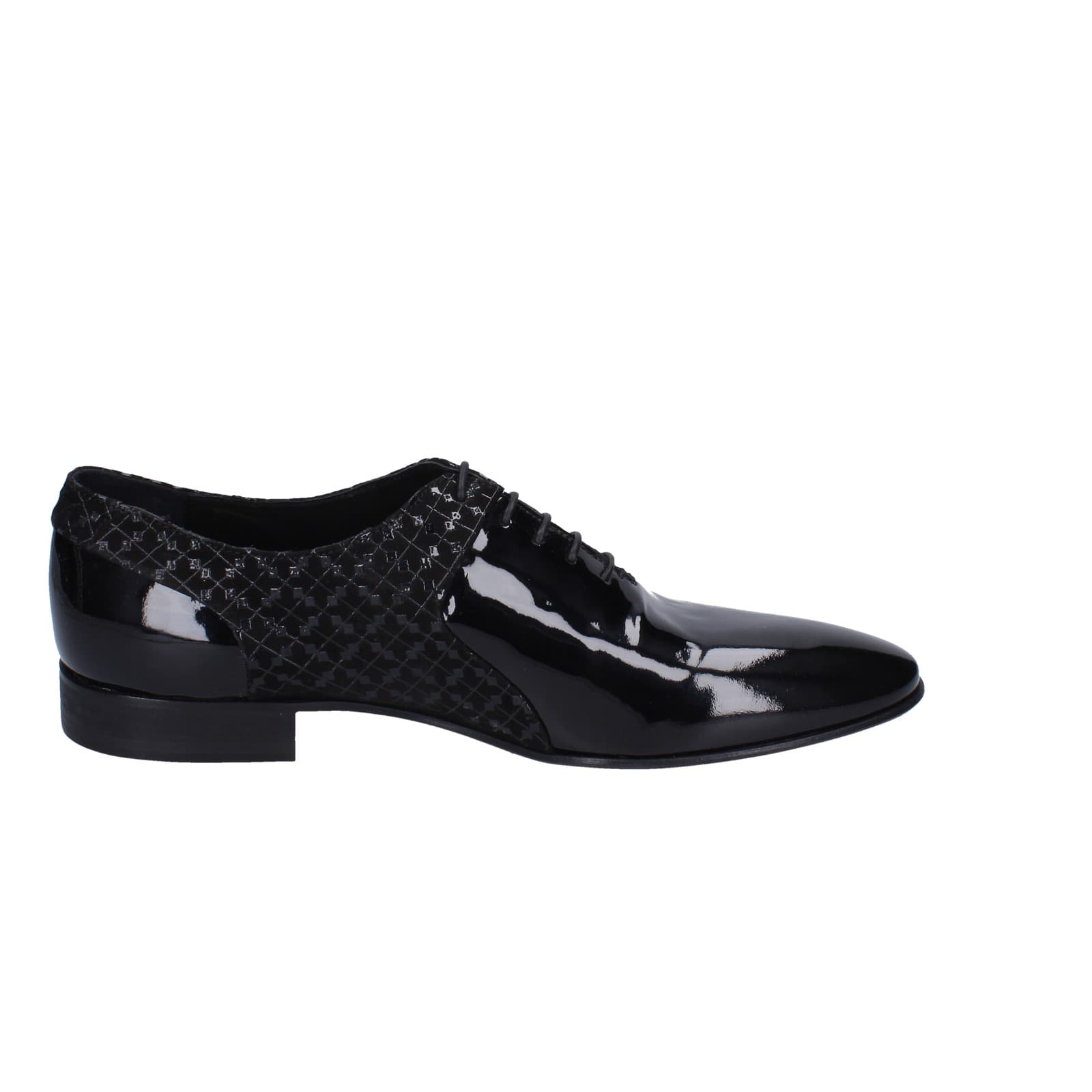 scarpe uomo EVEET classiche nero vernice EZ126 2025