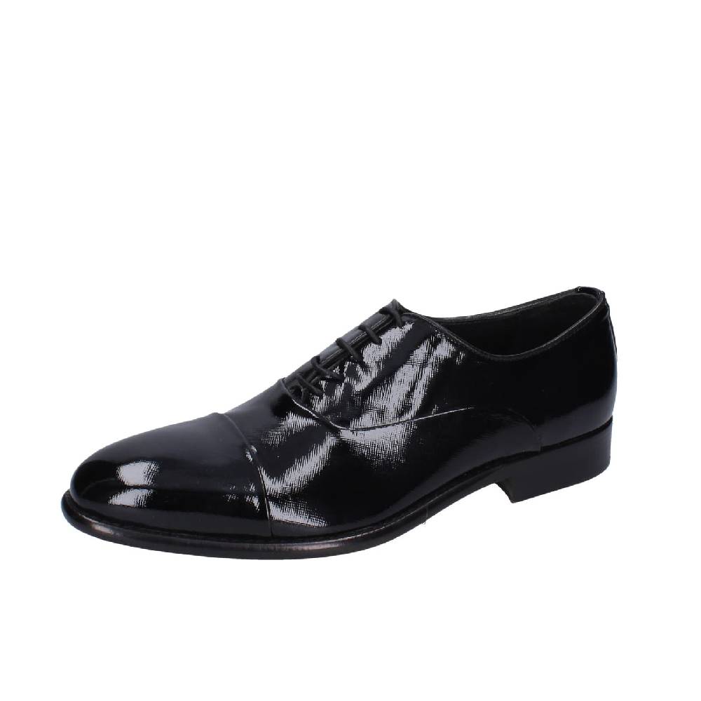 scarpe uomo EVEET classiche nero vernice EZ131