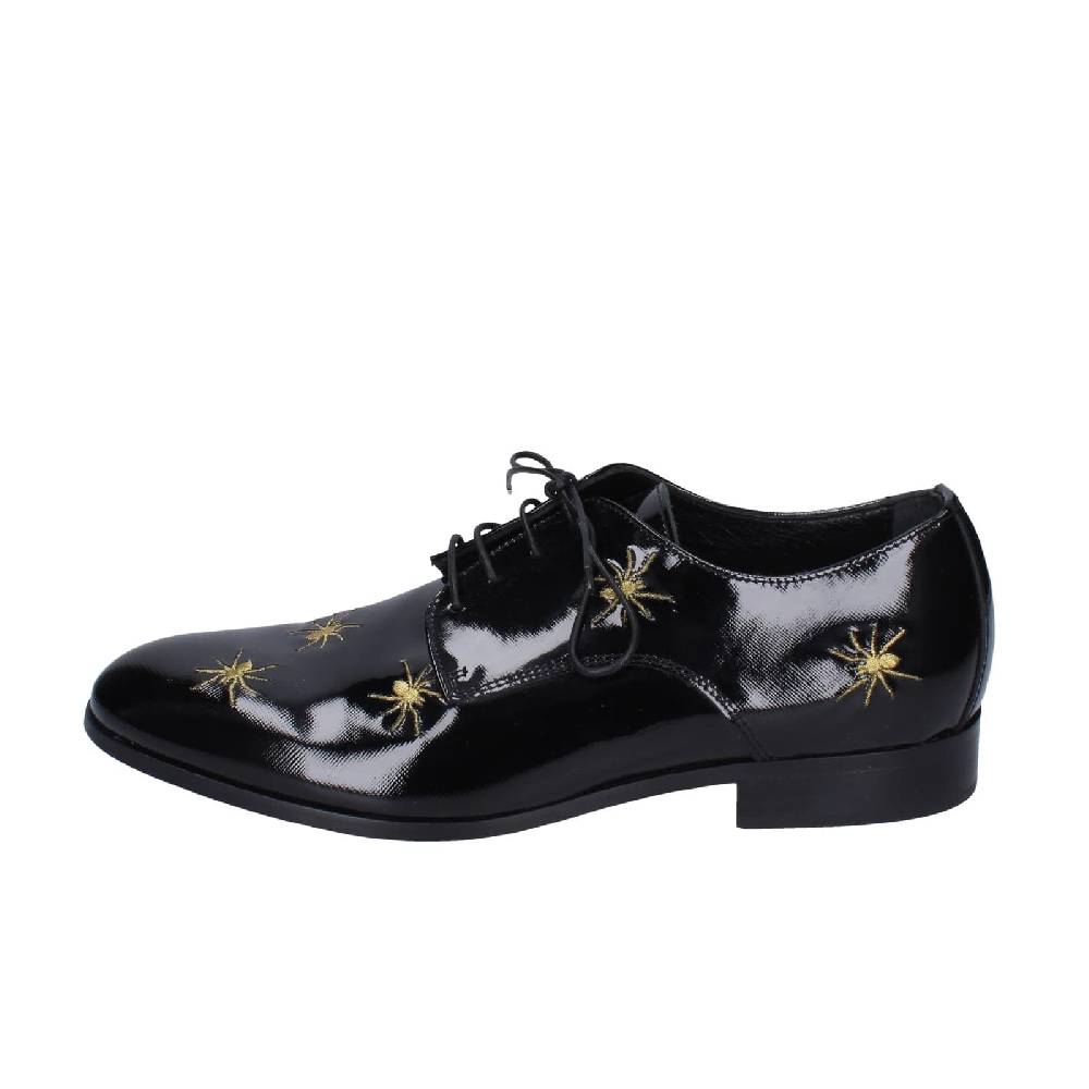 scarpe uomo EVEET classiche nero vernice EZ124 Nuovo