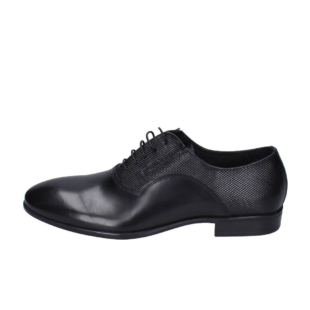 scarpe uomo EVEET classiche nero pelle EZ98 Qualità