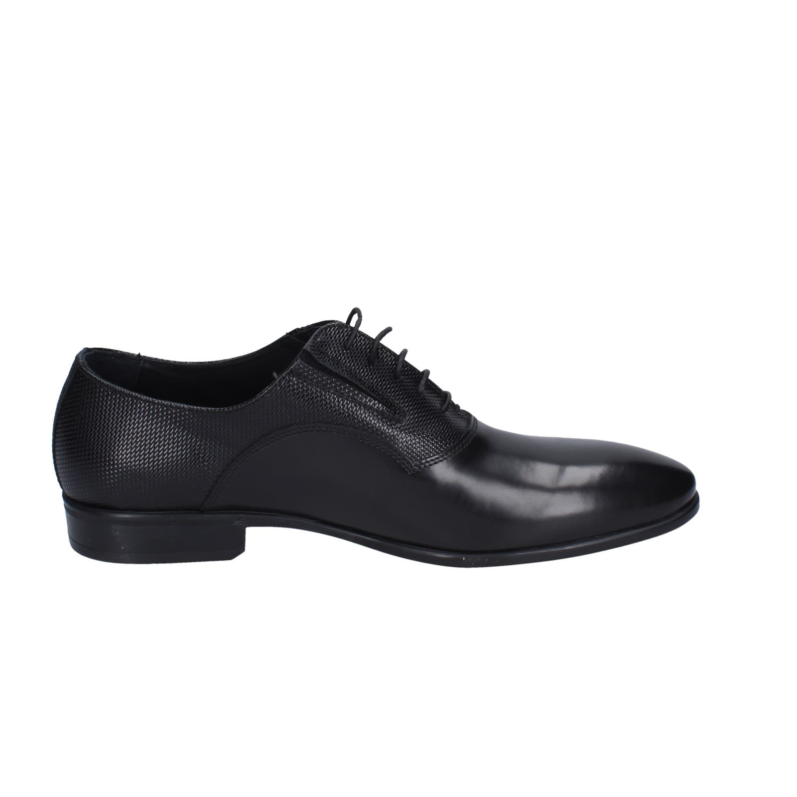 scarpe uomo EVEET classiche nero pelle EZ98 Qualità