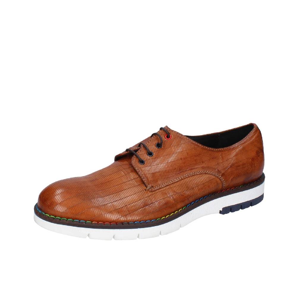 scarpe uomo EVEET classiche marrone pelle EZ147