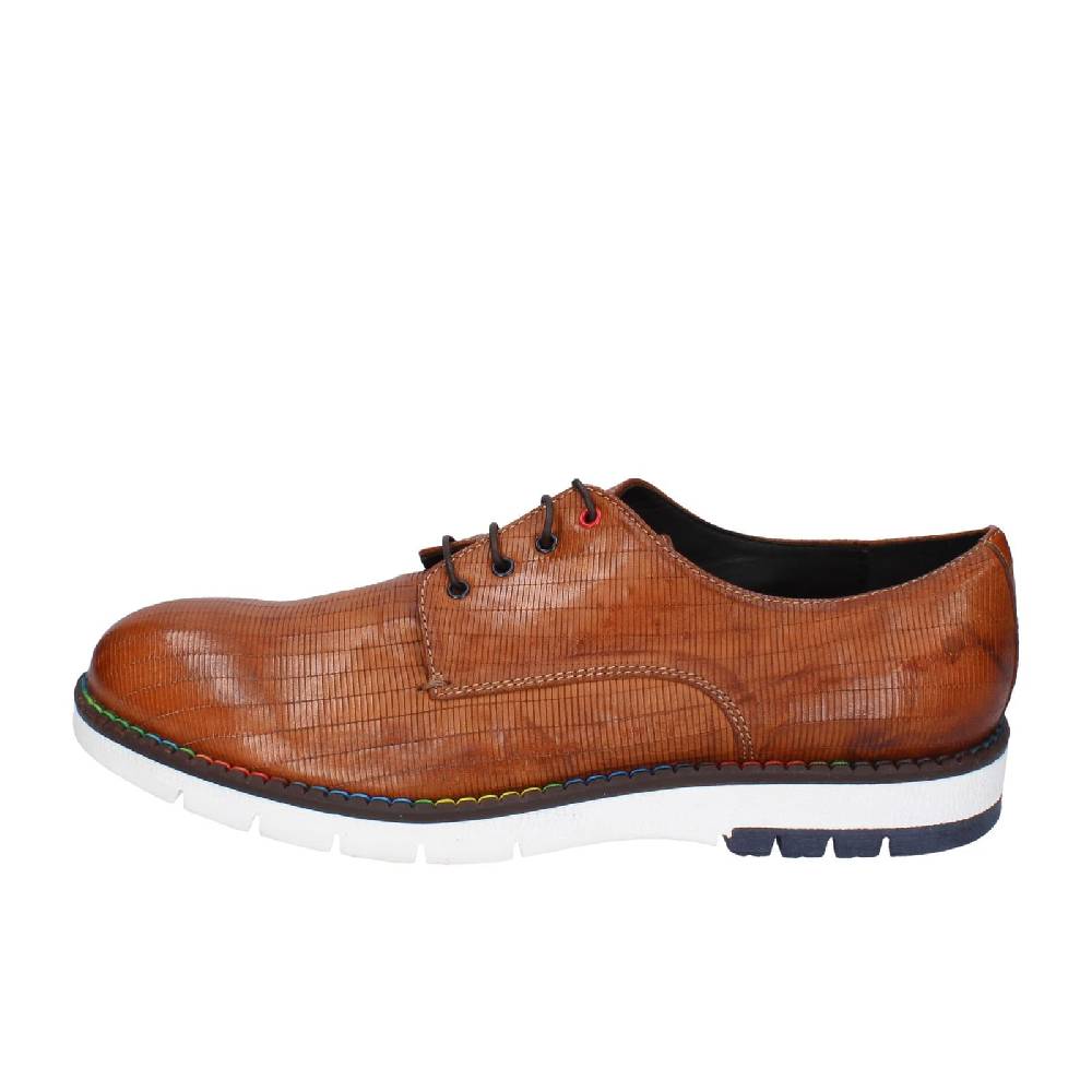 scarpe uomo EVEET classiche marrone pelle EZ147 Promozione