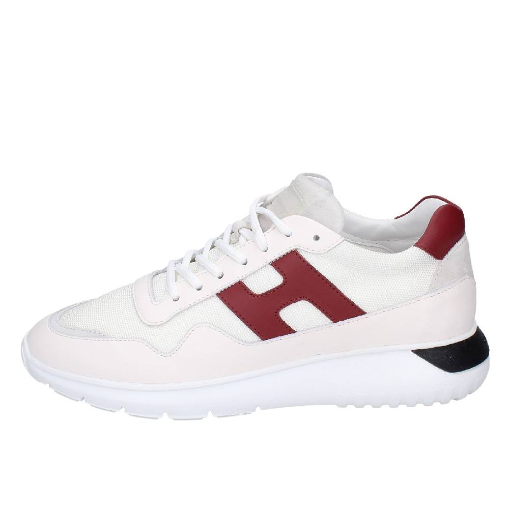 scarpe uomo HOGAN sneakers bianco pelle tessuto EX346 Liquidazione