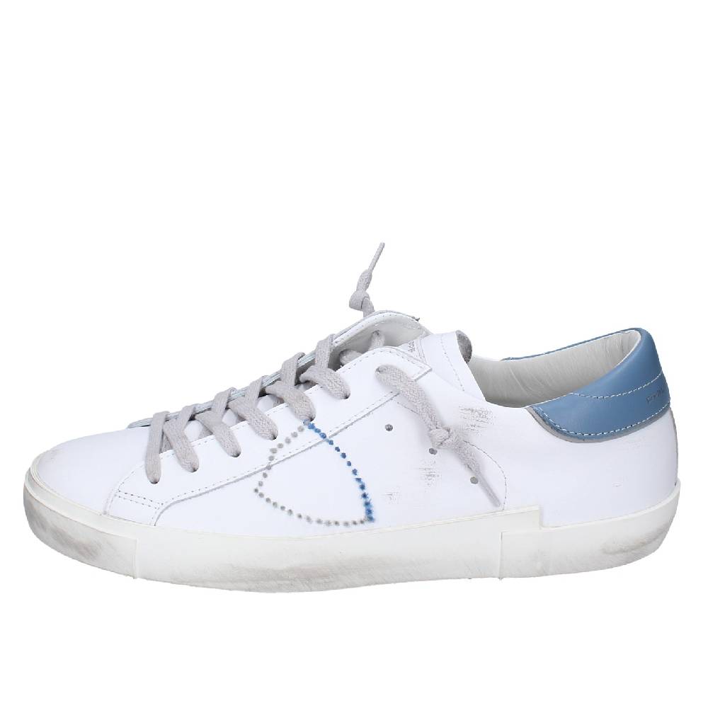 scarpe uomo PHILIPPE MODEL sneakers bianco pelle VINTAGE EX356 Pezzi Unici