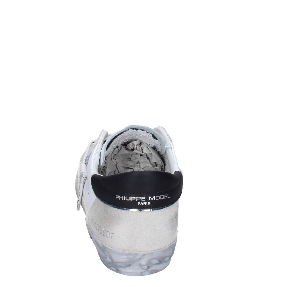 scarpe uomo PHILIPPE MODEL sneakers bianco pelle camoscio EX564 Qualità Garantita