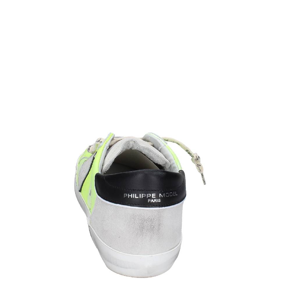 scarpe uomo PHILIPPE MODEL sneakers giallo pelle grigio camoscio VINTAGE EX359 Promozione Limitata