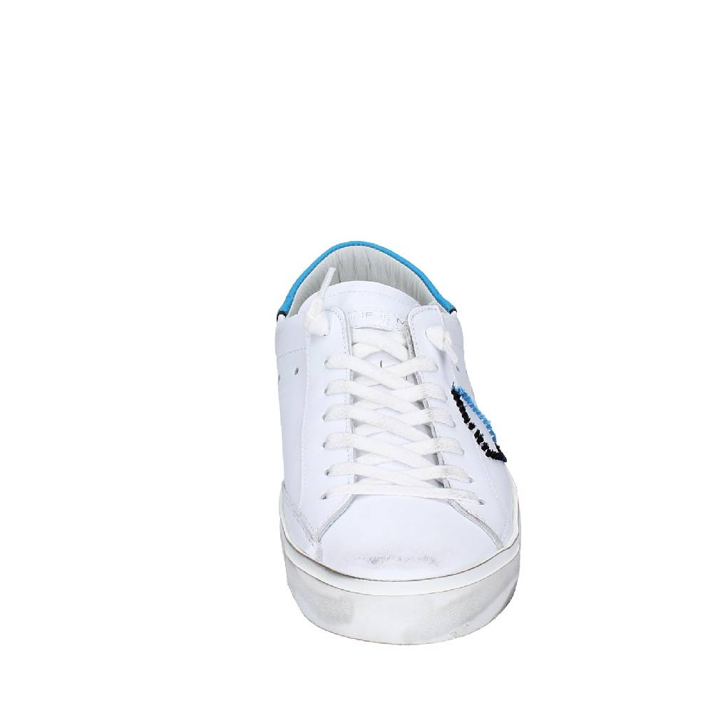 scarpe uomo PHILIPPE MODEL sneakers bianco pelle blu VINTAGE EX360 Convenienza