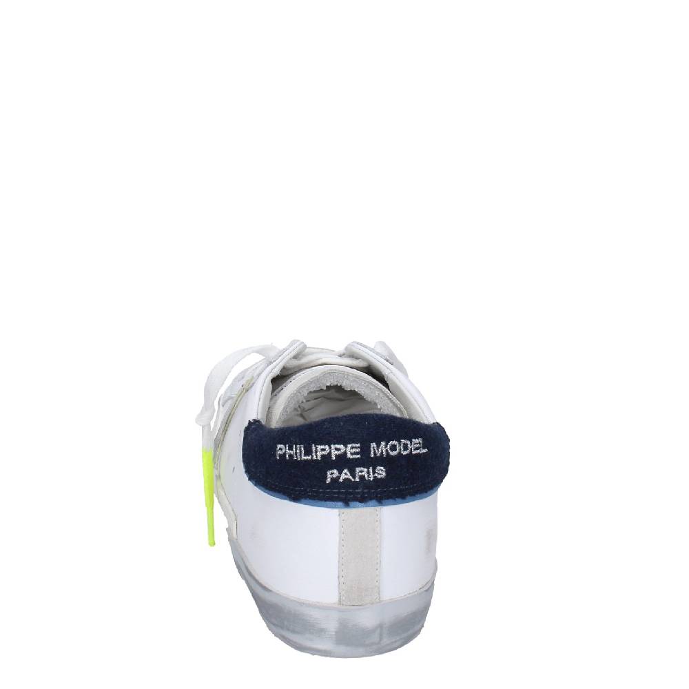 scarpe uomo PHILIPPE MODEL sneakers bianco pelle beige camoscio VINTAGE EX334 Ultimi due giorni