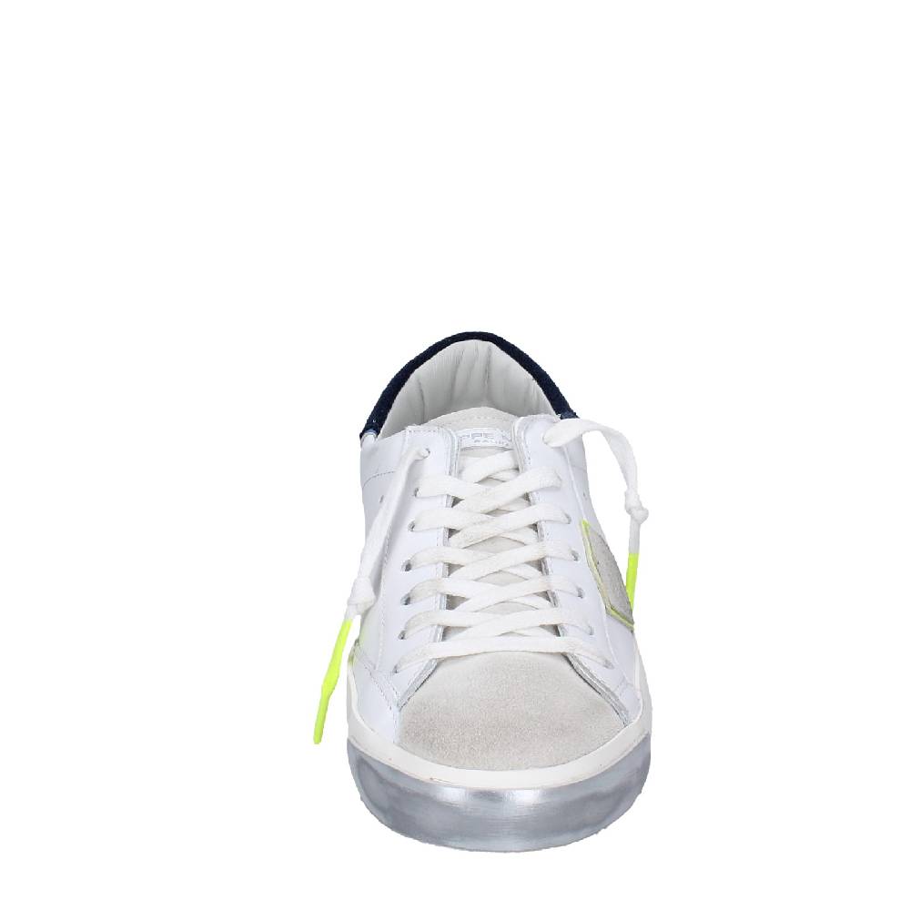 scarpe uomo PHILIPPE MODEL sneakers bianco pelle beige camoscio VINTAGE EX334 Ultimi due giorni