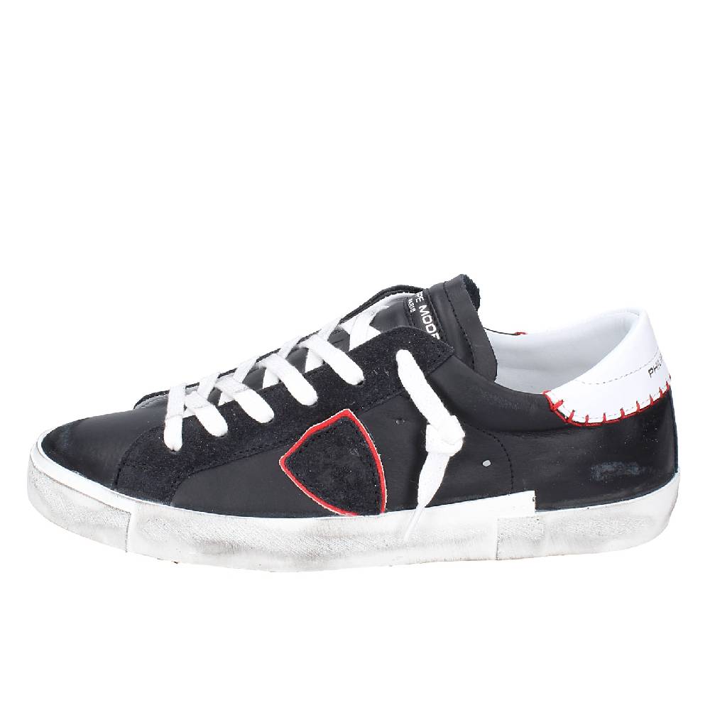 scarpe uomo PHILIPPE MODEL sneakers nero pelle VINTAGE EX338 Promozione temporanea