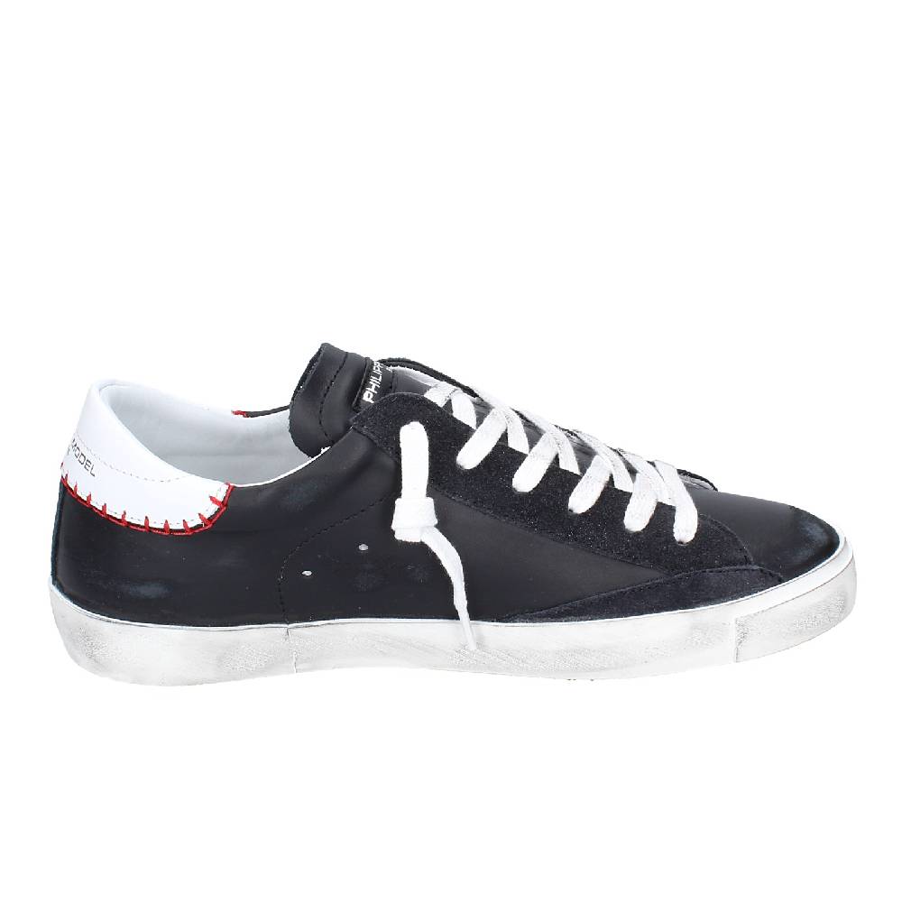scarpe uomo PHILIPPE MODEL sneakers nero pelle VINTAGE EX338 Promozione temporanea