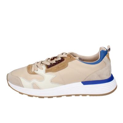 scarpe uomo MOMA sneakers beige pelle blu 4AS401-CRP BC260 In Vendita