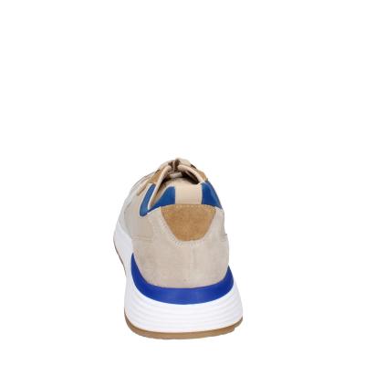 scarpe uomo MOMA sneakers beige pelle blu 4AS401-CRP BC260 In Vendita