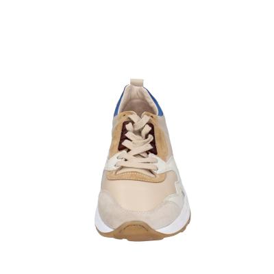 scarpe uomo MOMA sneakers beige pelle blu 4AS401-CRP BC260 In Vendita