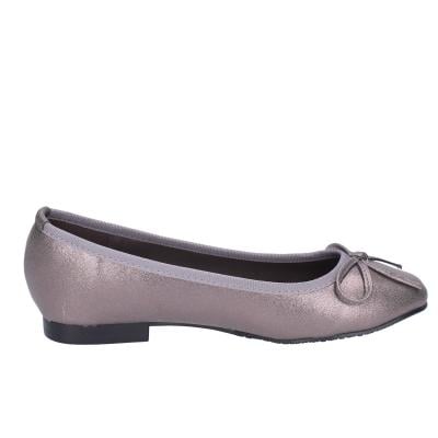 scarpe donna FRANCESCO MILANO ballerine grigio pelle sintetica BH55 Saldi Di Fabbrica