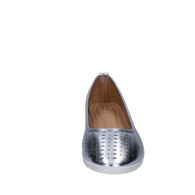 scarpe donna LANCETTI ballerine argento pelle sintetica BP564 Trasporto libero internazionale