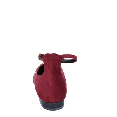 scarpe donna OLGA RUBINI ballerine bordeaux camoscio BS830 Negozio