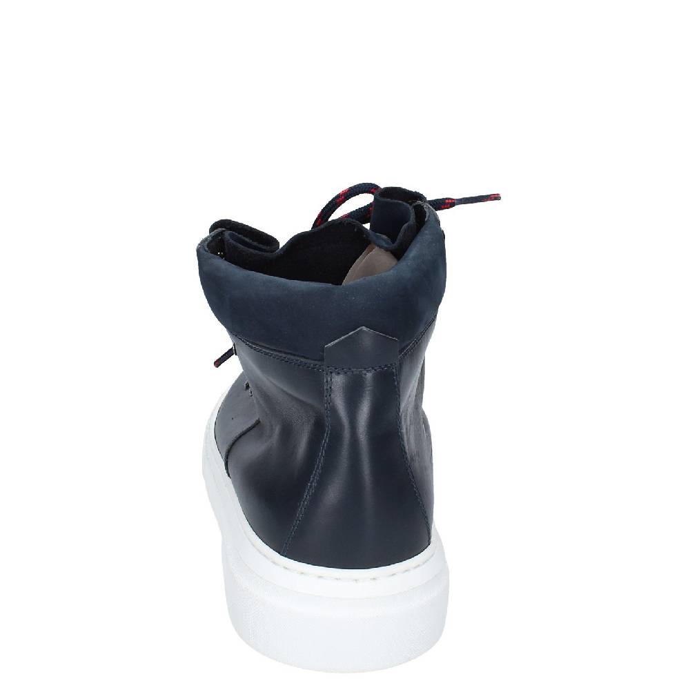 scarpe uomo STOKTON stivaletti blu pelle EY845 In Linea