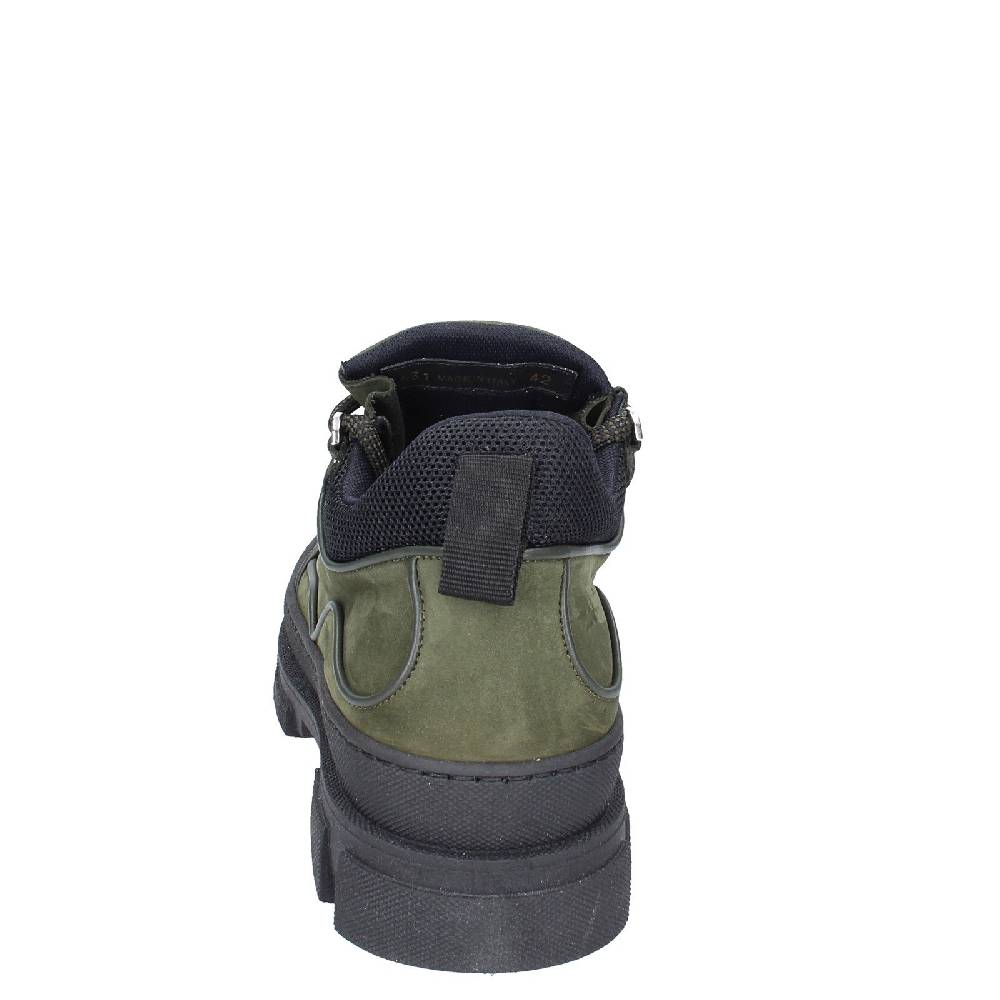 scarpe uomo STOKTON stivaletti verde pelle nabuk EY848 Vendita