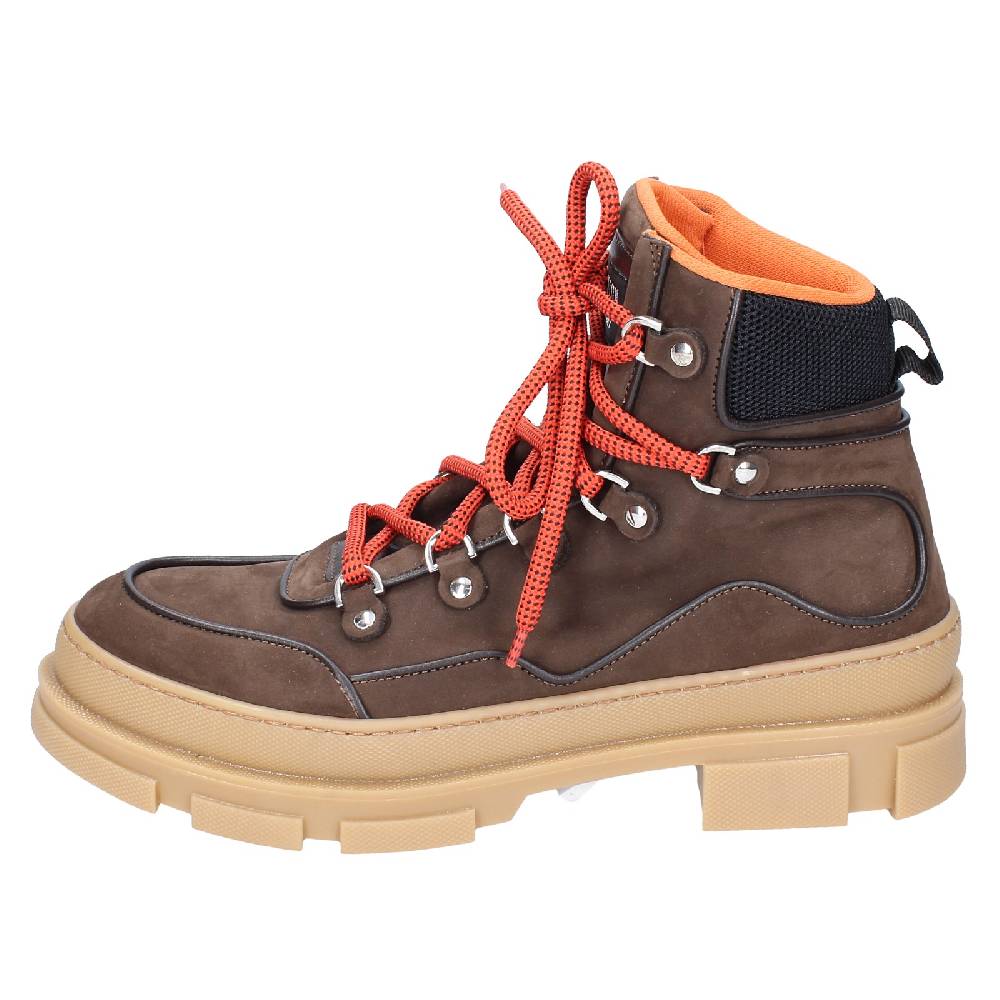 scarpe uomo STOKTON stivaletti marrone pelle nabuk EY849 Promozione