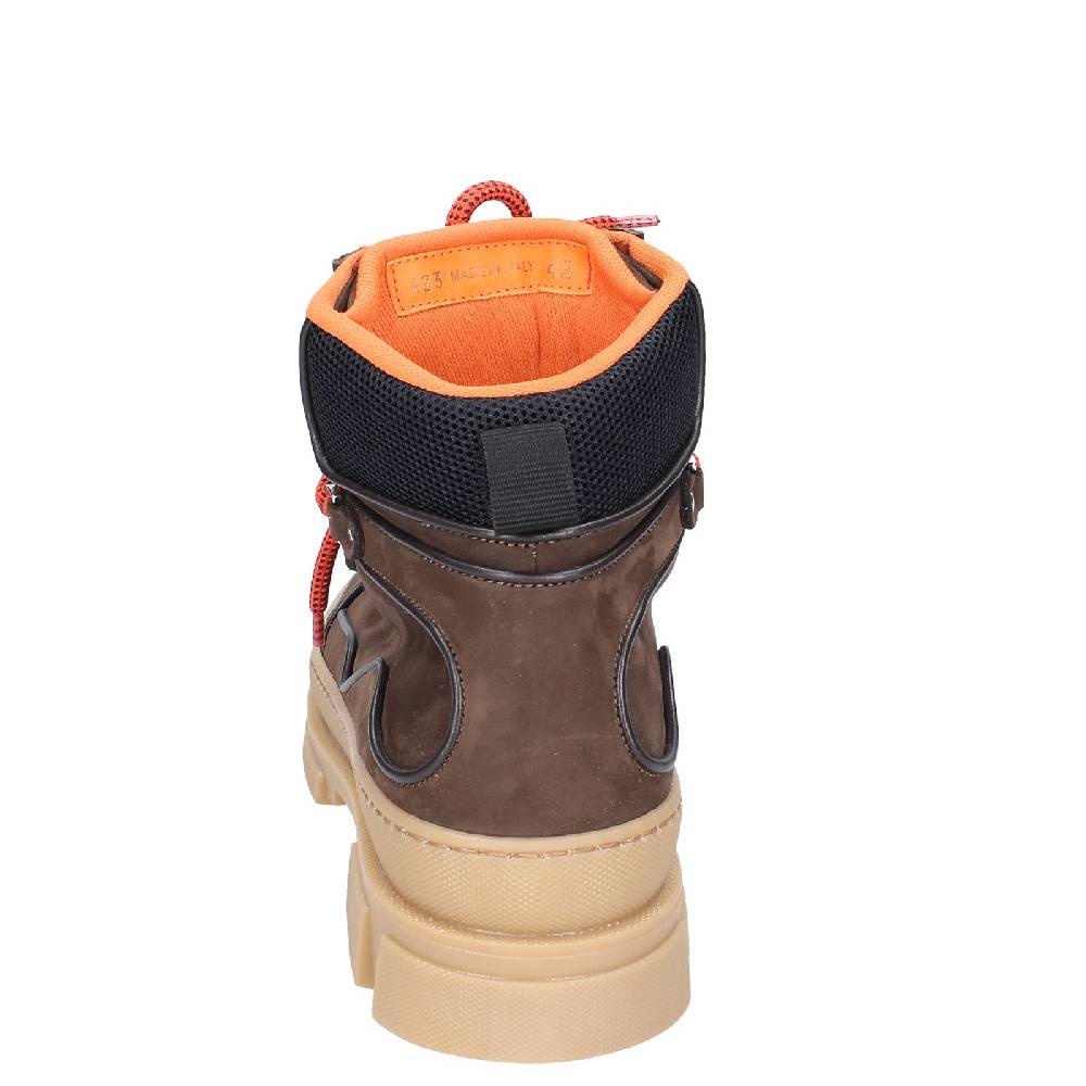 scarpe uomo STOKTON stivaletti marrone pelle nabuk EY849 Promozione