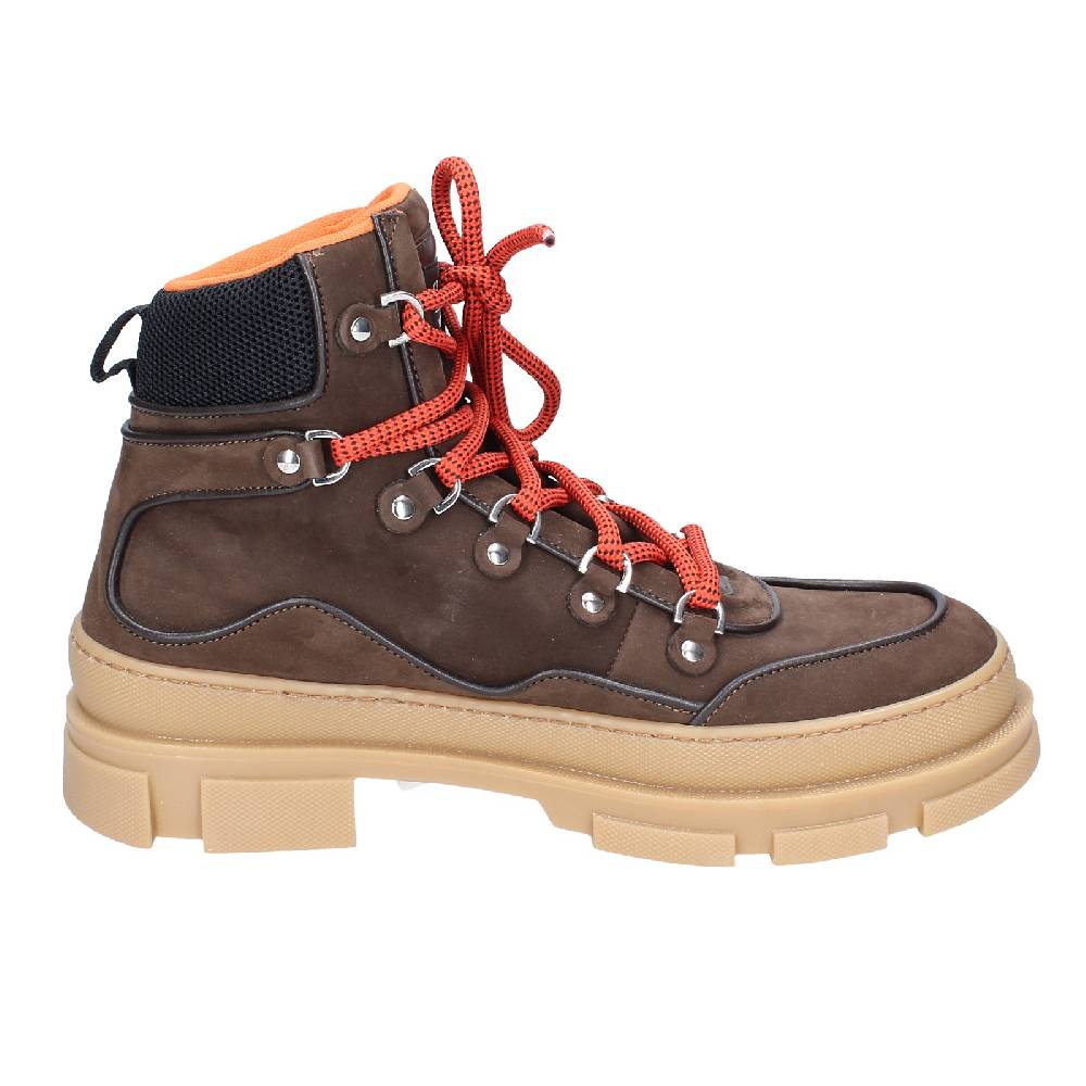 scarpe uomo STOKTON stivaletti marrone pelle nabuk EY849 Promozione