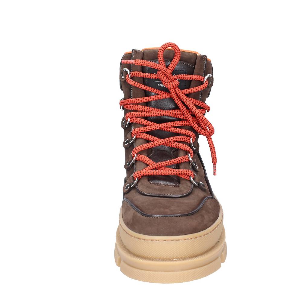 scarpe uomo STOKTON stivaletti marrone pelle nabuk EY849 Promozione