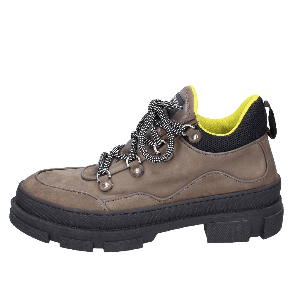 scarpe uomo STOKTON stivaletti beige pelle nabuk nero EX02 Promozione Limitata