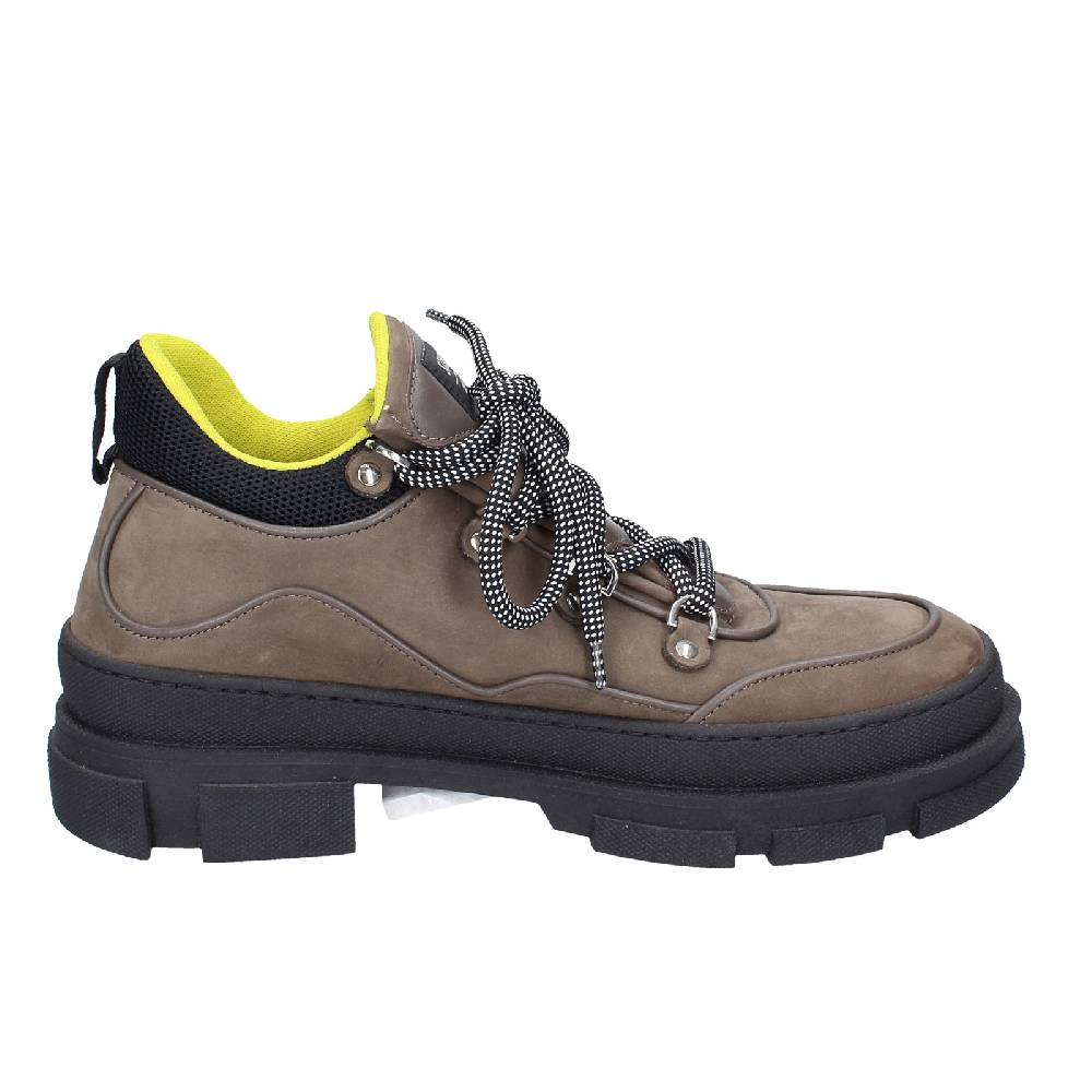 scarpe uomo STOKTON stivaletti beige pelle nabuk nero EX02 Promozione Limitata
