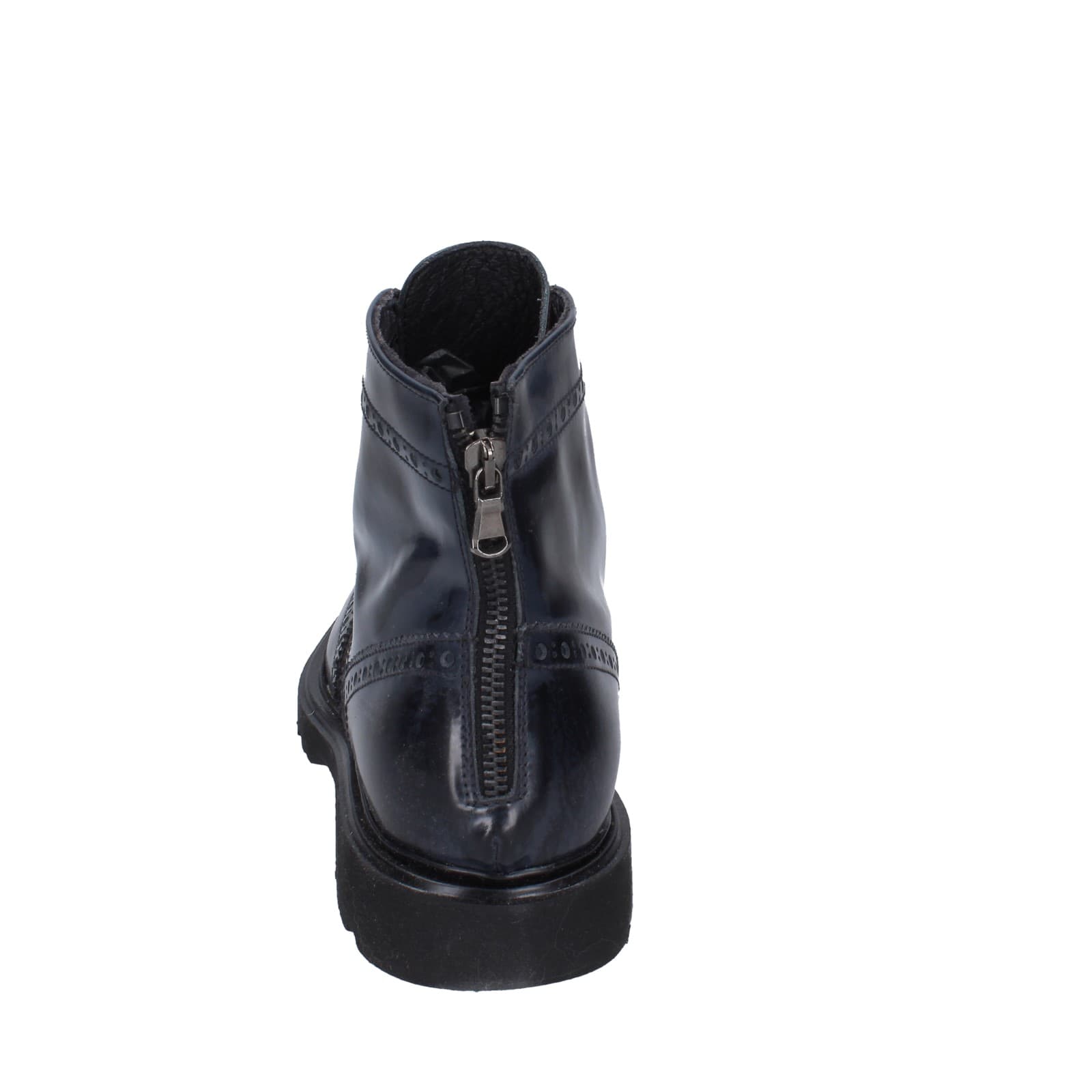 scarpe uomo EVEET stivaletti blu pelle sintetica bordeaux EZ141 Prezzo Ridotto