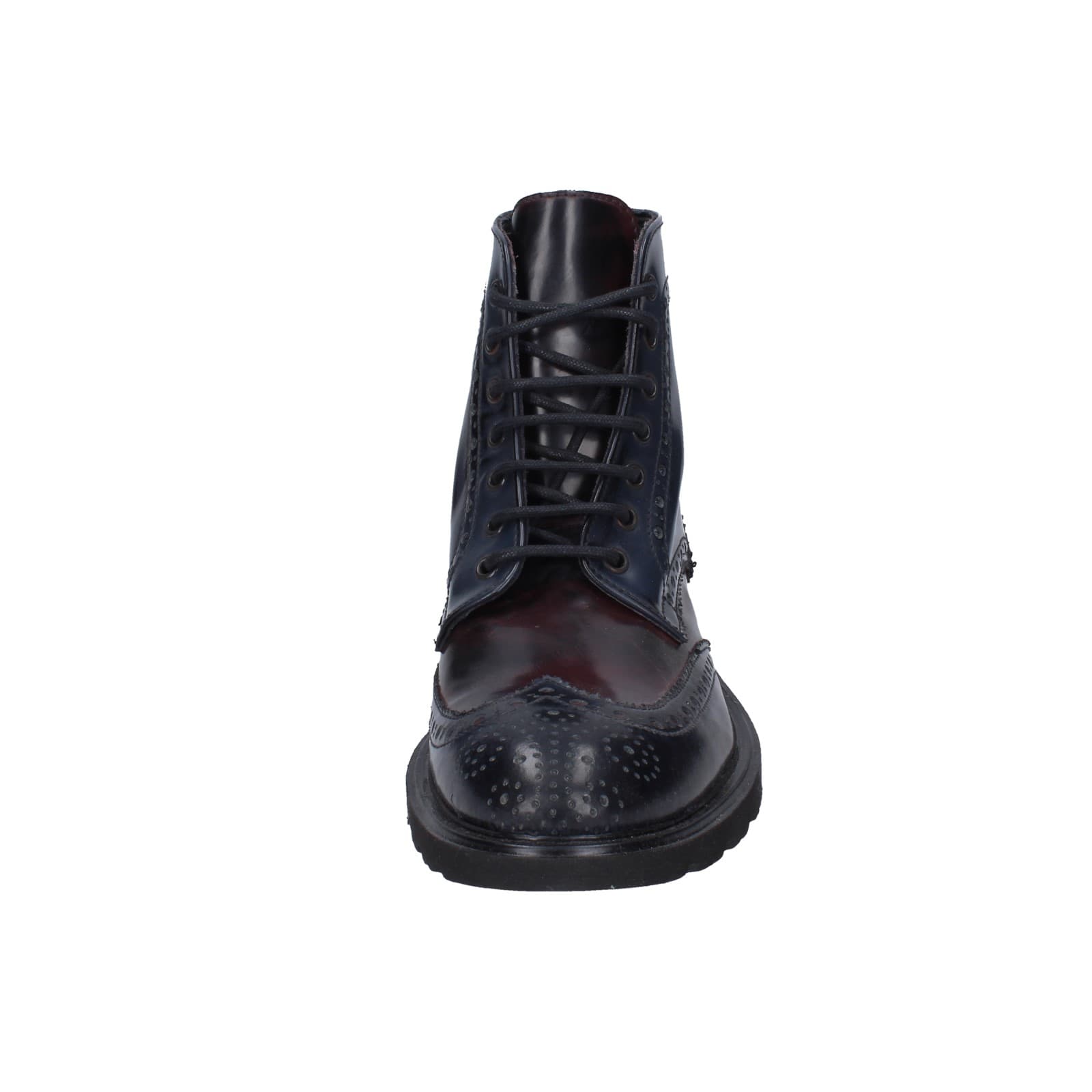 scarpe uomo EVEET stivaletti blu pelle sintetica bordeaux EZ141 Prezzo Ridotto