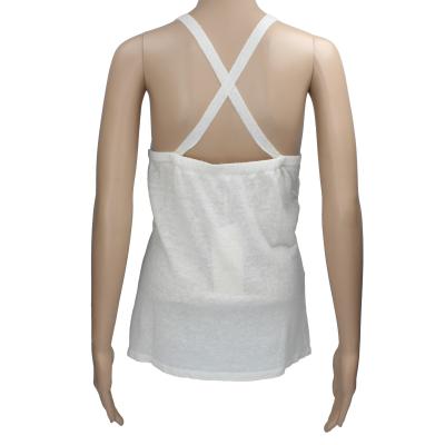 top donna STUDIO-J bianco panna lino AK317 Vendite Flash