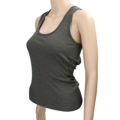 top canotta donna SUOLì 40 verde scuro tessuto AN662 Negozio