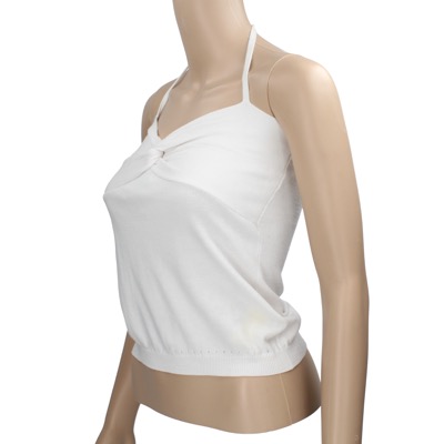 top donna DLINDOLLS S bianco cotone AK305 Moda
