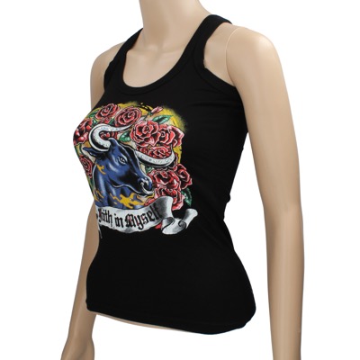 canotta donna FAITH CONNEXION tg. S nero viscosa AR290 Italia