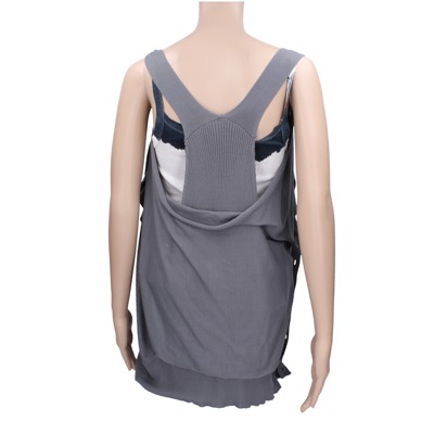 gilet cardigan donna ANNARITA N. tg. S grigio cotone AK195 In Linea