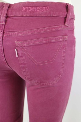 pantaloni donna JECKERSON 25 rosa fucsia cotone AM198 Prezzo Ridotto