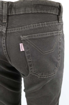 pantaloni donna JECKERSON 26 marrone cotone AM200 Sottocosto