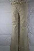 pantaloni donna FRANKIE MORELLO 30 beige cotone AM366 Convenienza