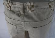 pantaloni donna FRANKIE MORELLO 30 beige cotone AM366 Convenienza