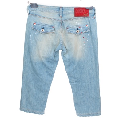 pantaloni donna STAFF JEANS & CO. 27 celeste cotone AR822 Saldi